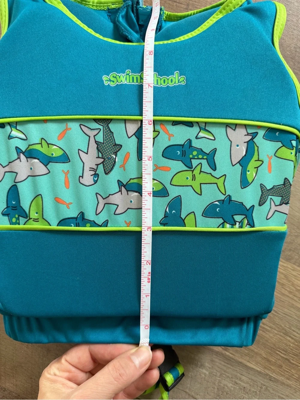 SwimSchool Blue Shark Kids Swim Vest Floatation Aid S/M Ages 2–4